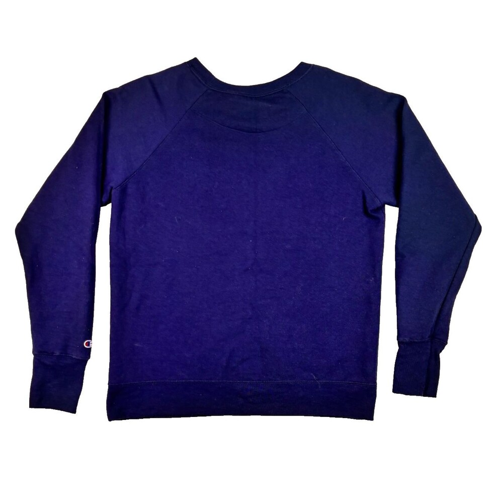Champion Athleticwear Sweatshirt Mens Small Blue Crew Neck Pullover Spellout - Picture 2 of 6